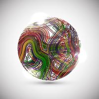 Esfera de colores, vector