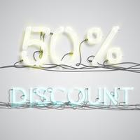 Percentage of discount, vector illustration