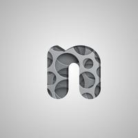 Layered 'hole' character from a fontset, vector