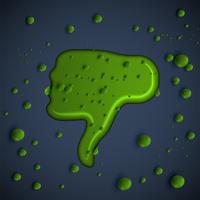 Green slime dislike, vector