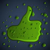 Green slime like, vector