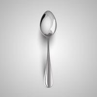 A metal spoon, vector