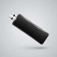 Realistic pendrive, vector illustration