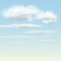 Realistic clouds, vector
