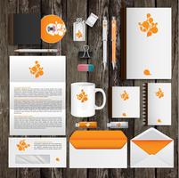 Office tools and identity design, vector
