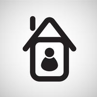 Accomodation icon, vector
