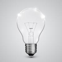 Realistic lightbulb, vector illustration
