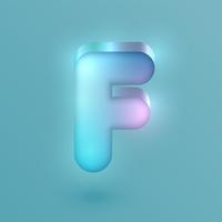 3D realistic neon character, vector