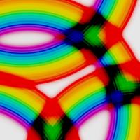 Rainbow circles, vector