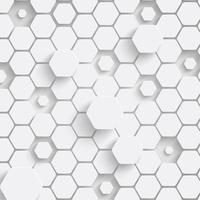 Paper hexagon background with drop shadows. Vector illustration
