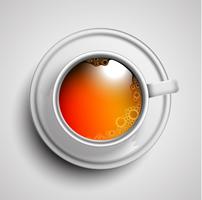 Taza realista de té, vector