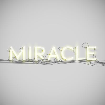 Neon electric word type, vector illustration
