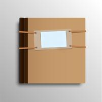 Cuaderno realista, ilustración vectorial vector