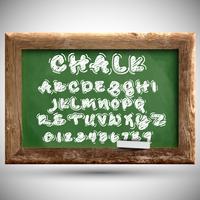 Chalk typeset on a chalkboard, vector
