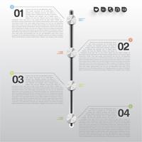 Minimal infographics design
 vector