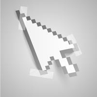 Paper arrow cursor
 vector