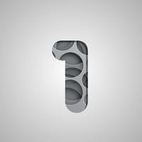 Layered 'hole' character from a fontset, vector