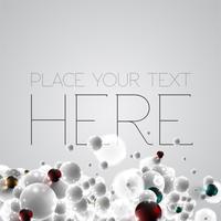 Colorful and white bubbles background, vector
