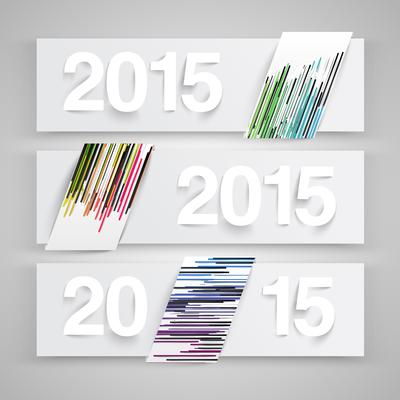 2015 made by paper, vector

