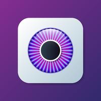 Eye Realistic 3d Eyeball Icon vector