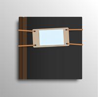 Cuaderno realista, ilustración vectorial vector