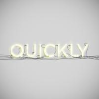 Neon electric word type, vector illustration
