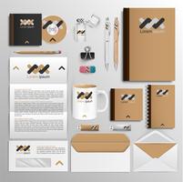 Office tools and identity design, vector
