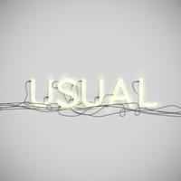 Neon electric word type, vector illustration
