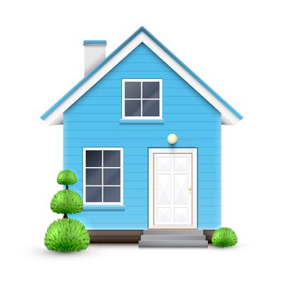 Blue House Vector Art, Icons, and Graphics for Free Download