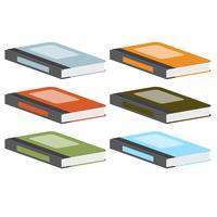 Libros coloridos, vector