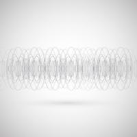 Circles on gray background, vector
