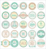 Retro vintage badges and labels collection vector