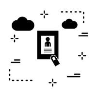 vector identity card icon