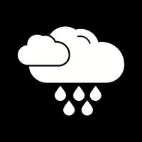 icono de lluvia vector