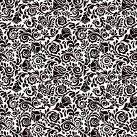 Abstract seamless lace pattern with flowers. vector