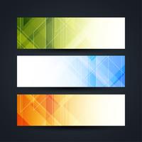 Conjunto de banners modernos y elegantes. vector