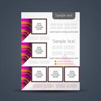 Abstract business brochure template vector