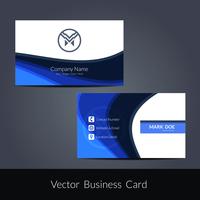 Modern visiting card template vector