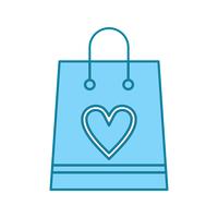 icono de bolsa de compras de vector