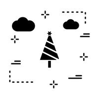 icono de árbol vector