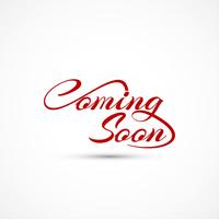 Modern coming soon text background vector