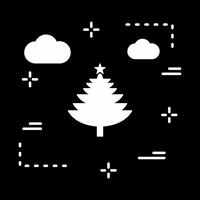 icono de árbol vector