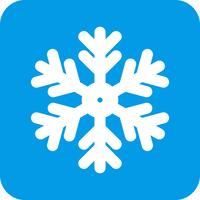 icono de copo de nieve de vector