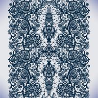 Abstract seamless lace pattern with flowers vector