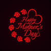 Abstract Mother's day background vector