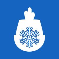 vector snow flake icon 