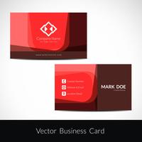 Modern visiting card template vector