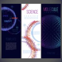 Abstract Science Template Design vector