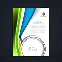 Diseño de folletos de negocios modernos. vector