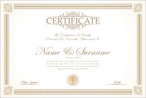 Certificate vector